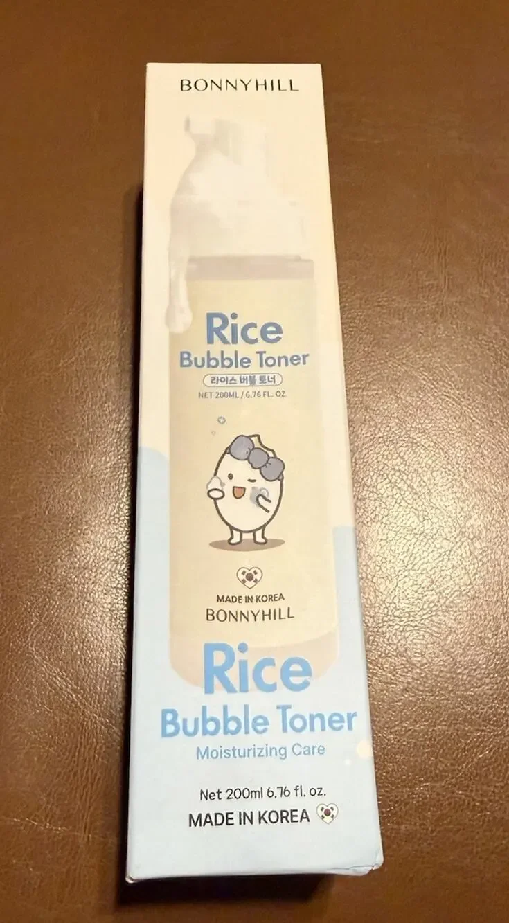 Bonnyhill Rice Bubble Toner 200ml Korean Skincare Moisturizing Care NEW